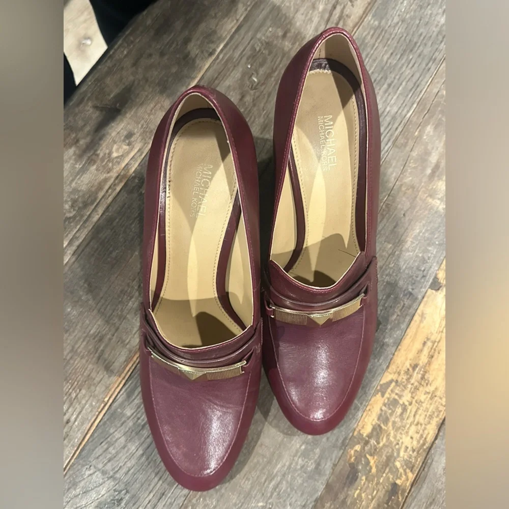 MICHAEL Michael Kors SHEILA Leather Loafer OXBLOOD Slip On